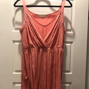 Peach LOFT Empire Waist Tank Dress Size M